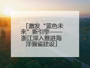 激发“蓝色未来”新引擎——浙江深入推进海洋强省建设