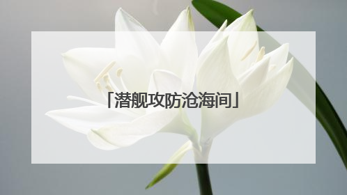潜舰攻防沧海间
