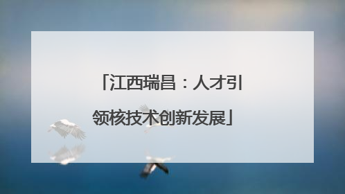 江西瑞昌：人才引领核技术创新发展