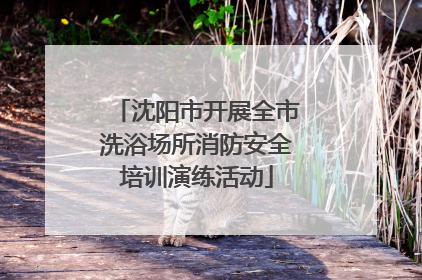 沈阳市开展全市洗浴场所消防安全培训演练活动