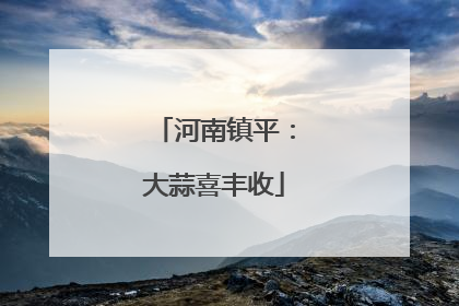 河南镇平：大蒜喜丰收