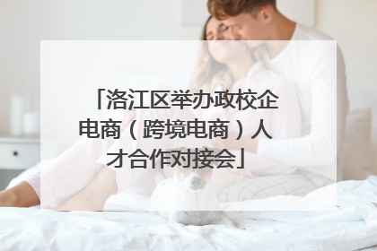 洛江区举办政校企电商（跨境电商）人才合作对接会