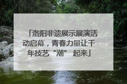 洛阳非遗展示展演活动启幕，青春力量让千年技艺“潮” 起来