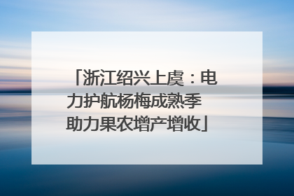 浙江绍兴上虞：电力护航杨梅成熟季 助力果农增产增收