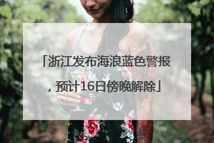浙江发布海浪蓝色警报，预计16日傍晚解除