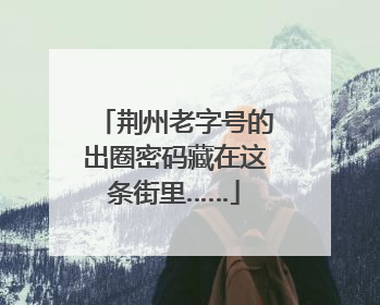 荆州老字号的出圈密码藏在这条街里……