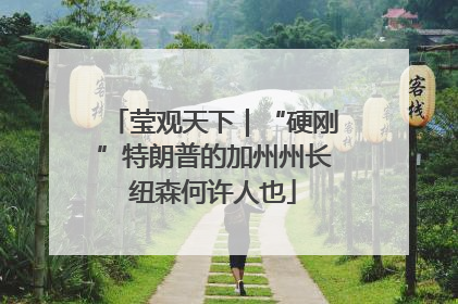 莹观天下｜“硬刚”特朗普的加州州长纽森何许人也