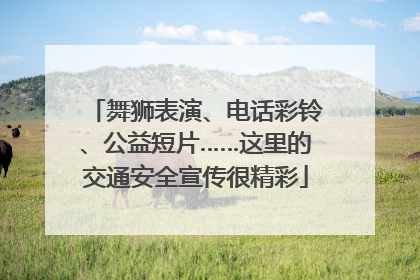 舞狮表演、电话彩铃、公益短片……这里的交通安全宣传很精彩