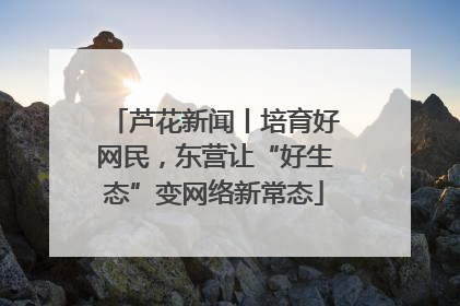 芦花新闻丨培育好网民，东营让“好生态”变网络新常态