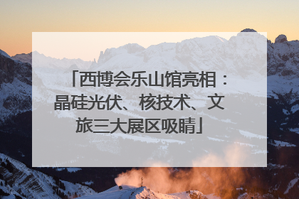 西博会乐山馆亮相：晶硅光伏、核技术、文旅三大展区吸睛