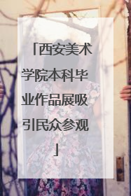 西安美术学院本科毕业作品展吸引民众参观
