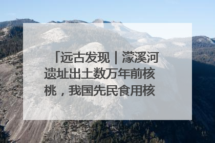 远古发现｜濛溪河遗址出土数万年前核桃，我国先民食用核桃历史大幅提前