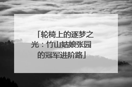 轮椅上的逐梦之光：竹山姑娘张园的冠军进阶路