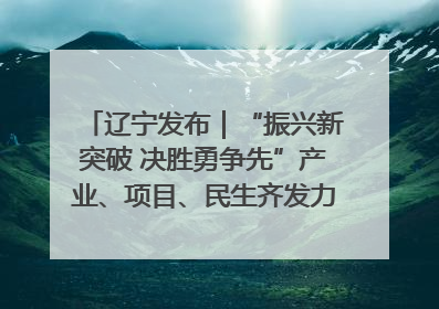 辽宁发布｜“振兴新突破 决胜勇争先”产业、项目、民生齐发力 葫芦岛按下决胜之年“加速键”