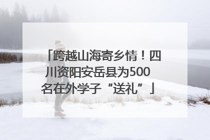 跨越山海寄乡情！四川资阳安岳县为500名在外学子“送礼”