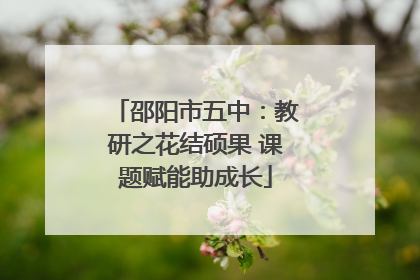 邵阳市五中：教研之花结硕果 课题赋能助成长