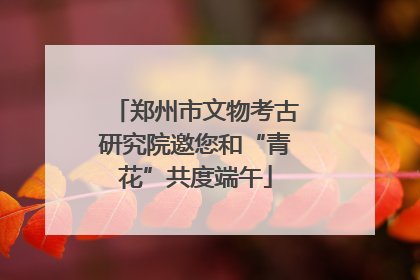 郑州市文物考古研究院邀您和“青花”共度端午