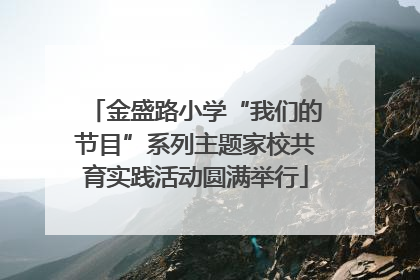 金盛路小学“我们的节目”系列主题家校共育实践活动圆满举行