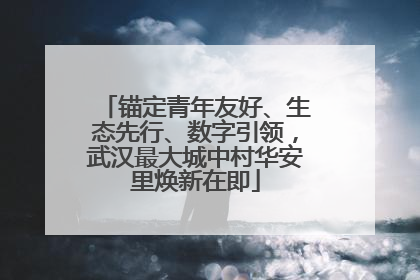 锚定青年友好、生态先行、数字引领，武汉最大城中村华安里焕新在即