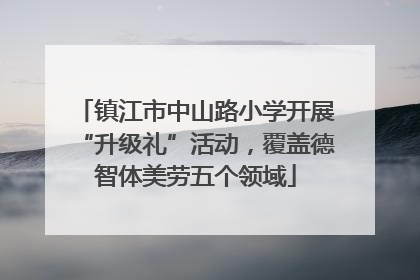 镇江市中山路小学开展“升级礼”活动，覆盖德智体美劳五个领域