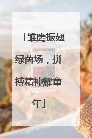 雏鹰振翅绿茵场，拼搏精神耀童年