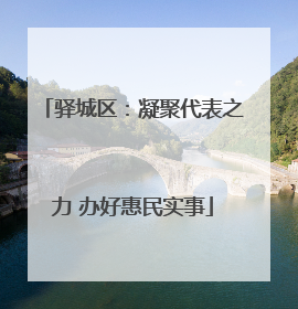 驿城区：凝聚代表之力 办好惠民实事