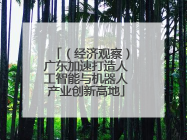 （经济观察）广东加速打造人工智能与机器人产业创新高地
