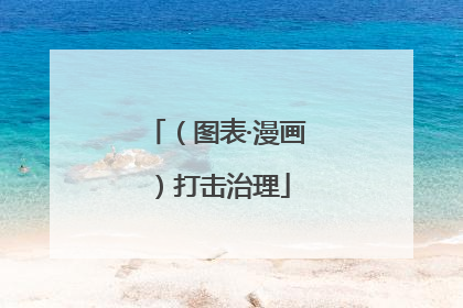 （图表·漫画）打击治理