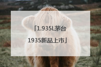 1.935L茅台1935新品上市