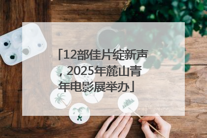 12部佳片绽新声，2025年麓山青年电影展举办