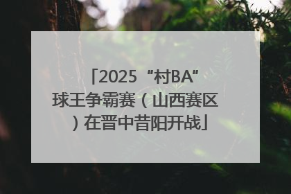2025“村BA”球王争霸赛（山西赛区）在晋中昔阳开战