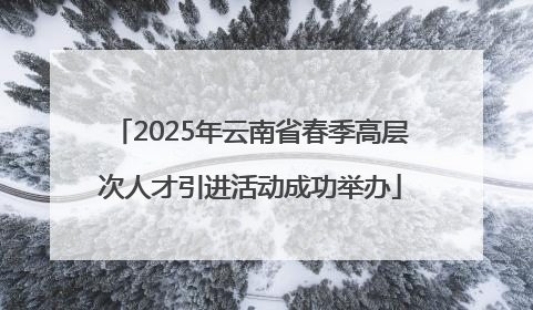 2025年云南省春季高层次人才引进活动成功举办