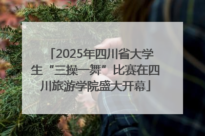 2025年四川省大学生“三操一舞”比赛在四川旅游学院盛大开幕
