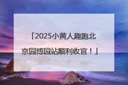 2025小黄人趣跑北京园博园站顺利收官！