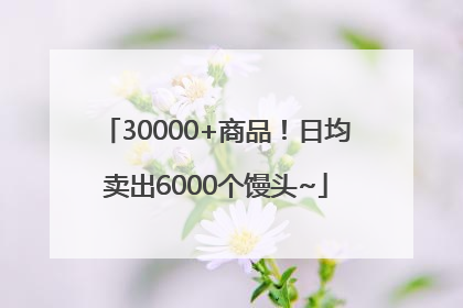 30000+商品！日均卖出6000个馒头~