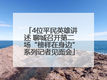 4位平民英雄讲述 聊城召开第二场“榜样在身边”系列记者见面会