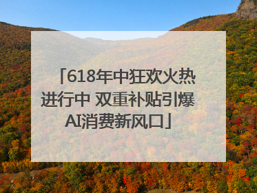 618年中狂欢火热进行中 双重补贴引爆AI消费新风口