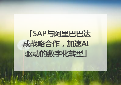 SAP与阿里巴巴达成战略合作，加速AI驱动的数字化转型